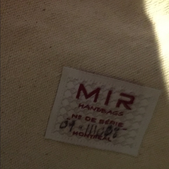 Navy and black fabric handbag - Picture 3 of 3